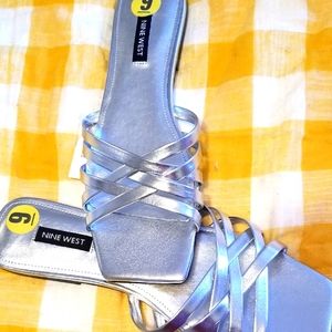 COPY - Nine West strappy kitten heel mules